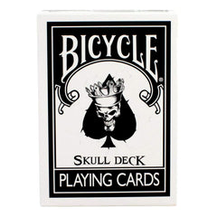 Magic Makers Bicycle Skull Deck front face with bold skull artwork for dramatic card reveals