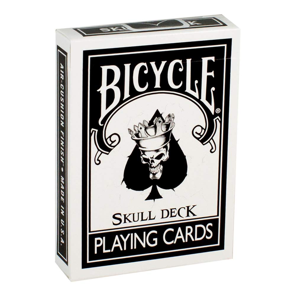 Magic Makers Bicycle Skull Deck skull ace of spades as a dramatic centerpiece