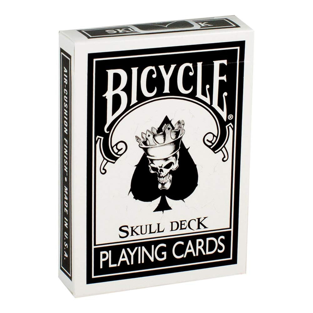 Magic Makers Bicycle Skull Deck skull ace of spades as a dramatic centerpiece