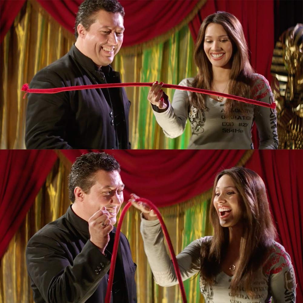 Magic Makers Magic Rope Trick Pro Model on stage with audience engagement.