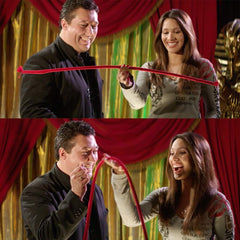 Magic Makers Magic Rope Trick Pro Model on stage with audience engagement.