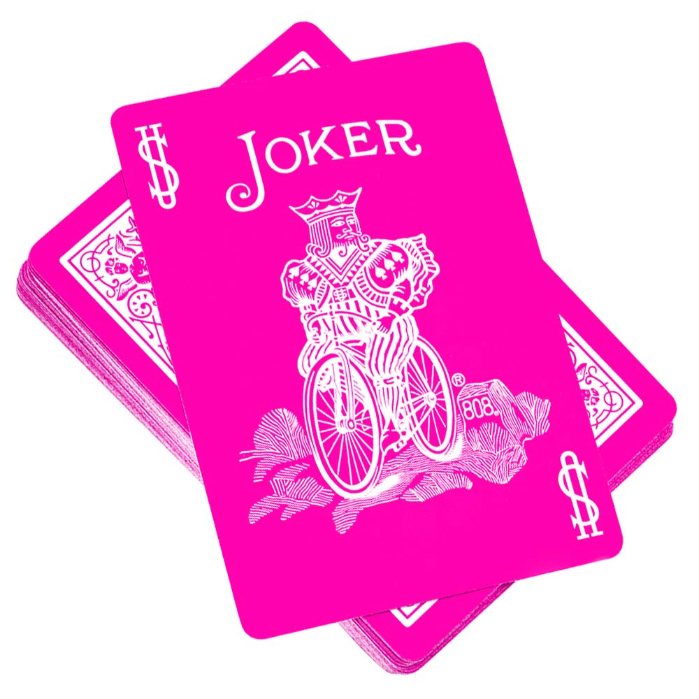 Magic Makers Pink Bicycle deck double-back card for versatile tricks
