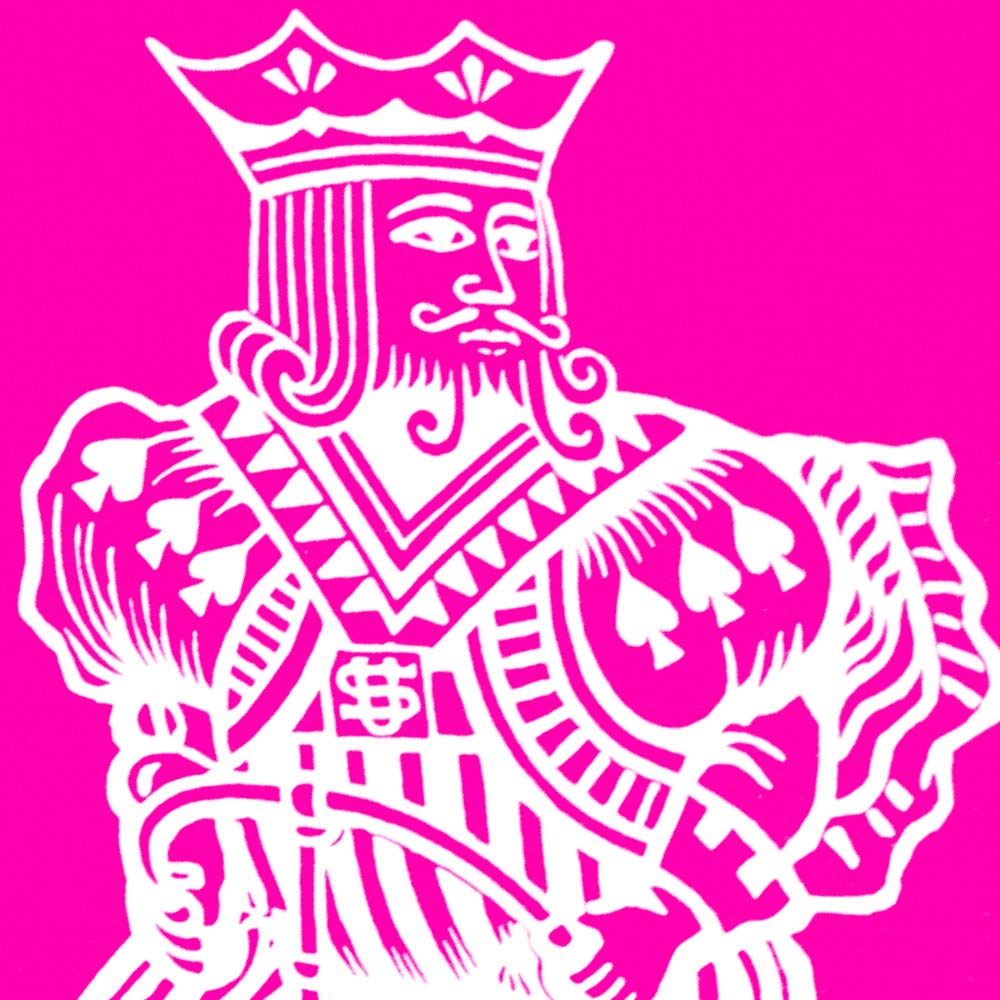 Magic Makers Pink Bicycle deck double-face card for deceptive reveals