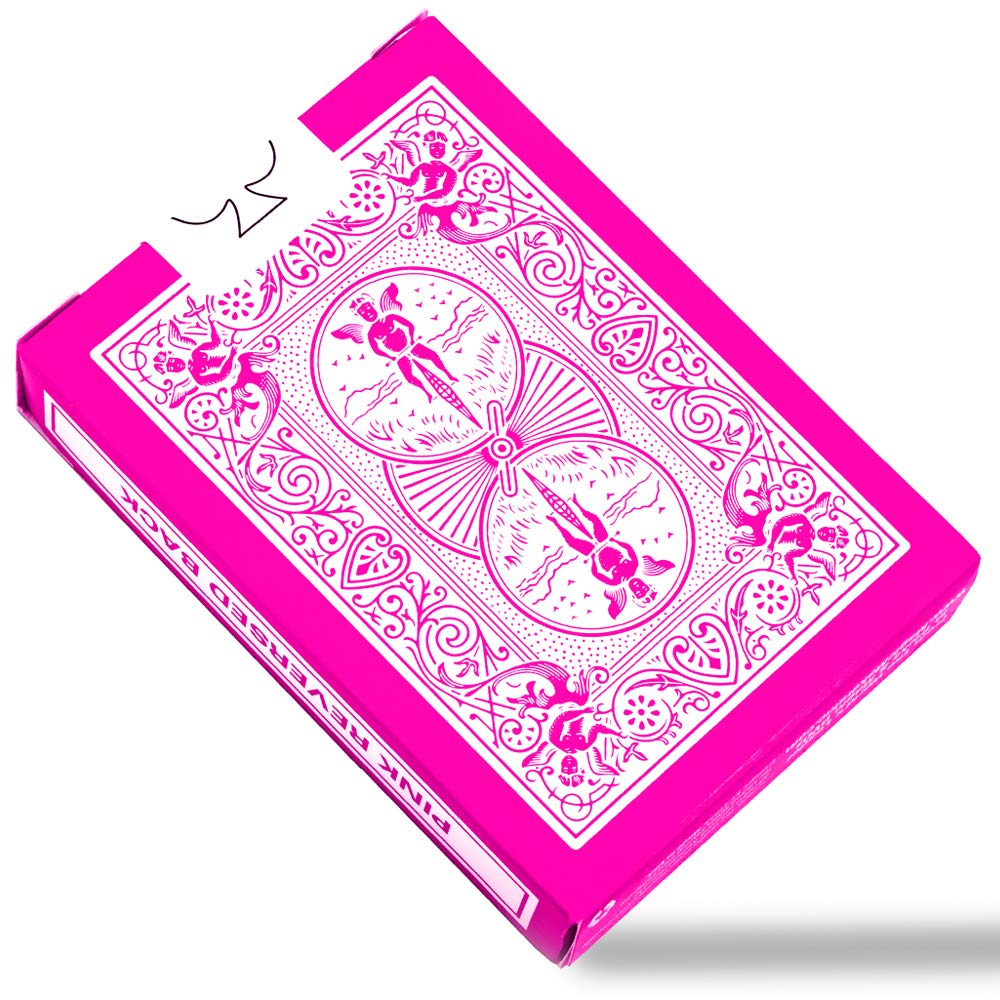 Magic Makers Pink Bicycle deck jokers included for playful reveals