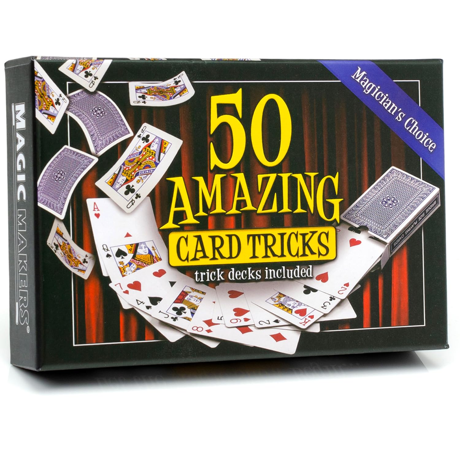 Magic Makers trick decks included showcase for reliable card control.