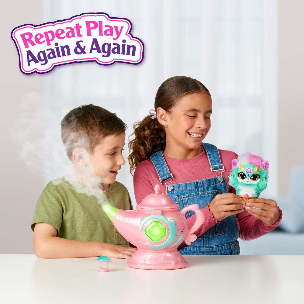 Magic Mixies lamp interior glows as magic unfolds during play.
