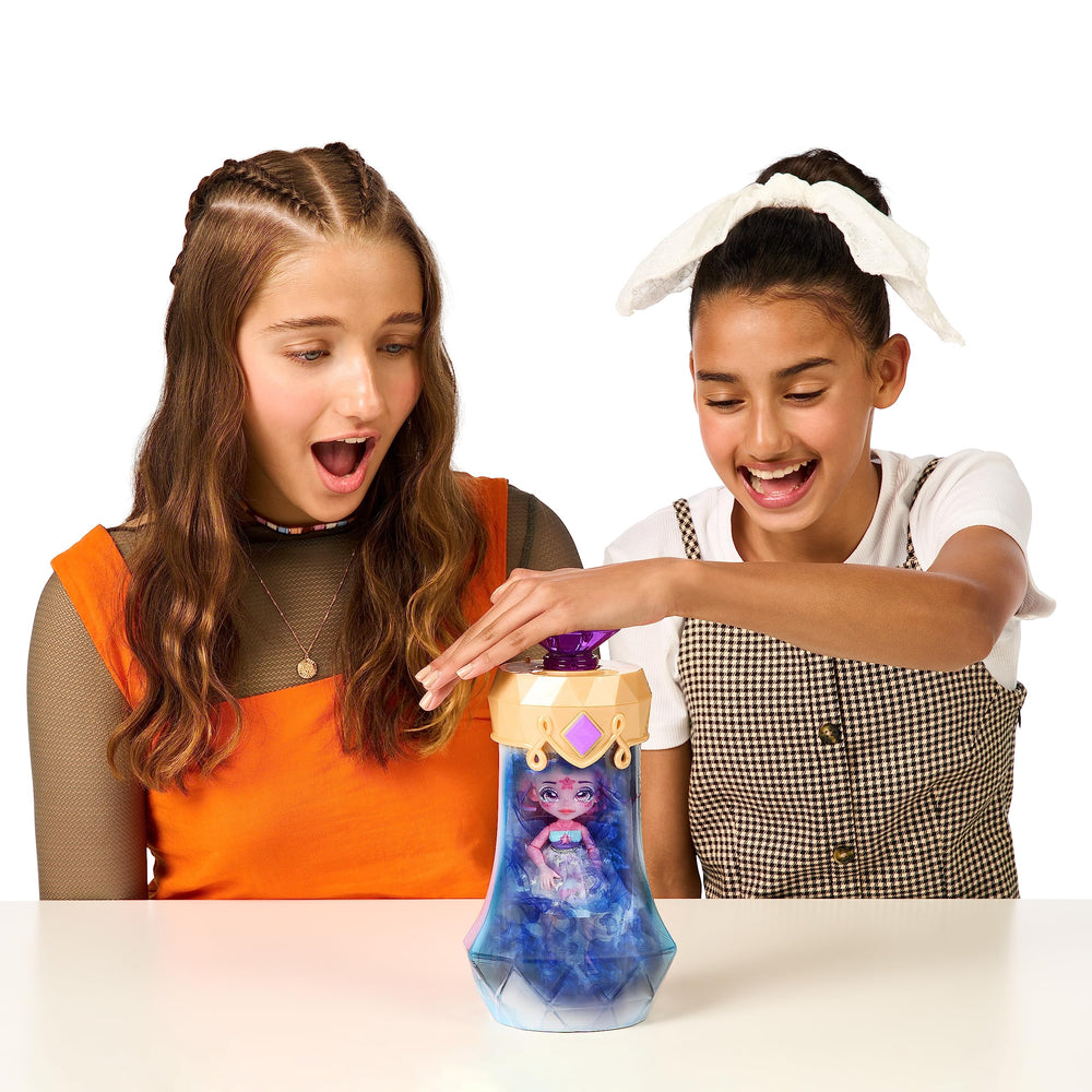Softgoods iridescent skirt and shoes add sparkle to dress-up play with Unia.