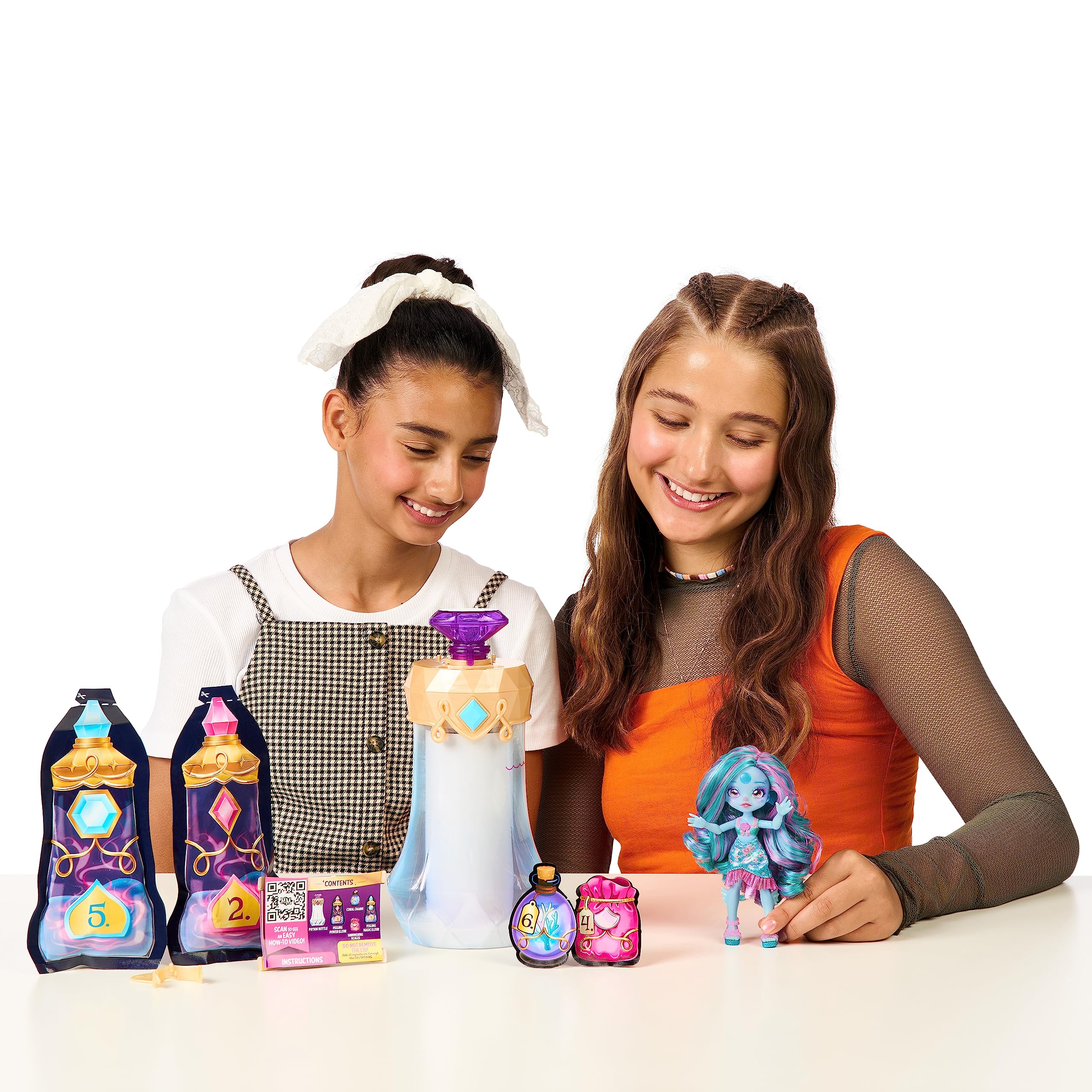 Magic Mixies Marena with long brushable hair for styling.