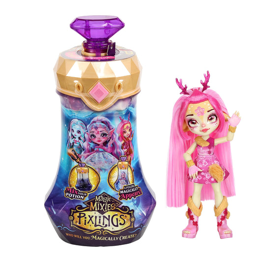Magic Mixies Deerlee pixling revealed from potion bottle for imaginative play
