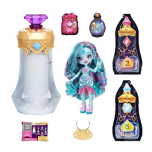 Magic Mixies Pixlings Marena potion bottle topper with crystal gem.