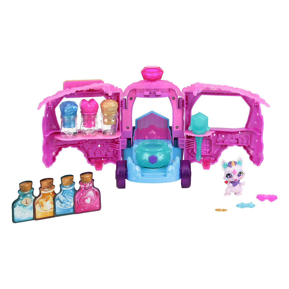 Magic Mixies Potions Truck winged-flight-headband supports imaginative flight stories.
