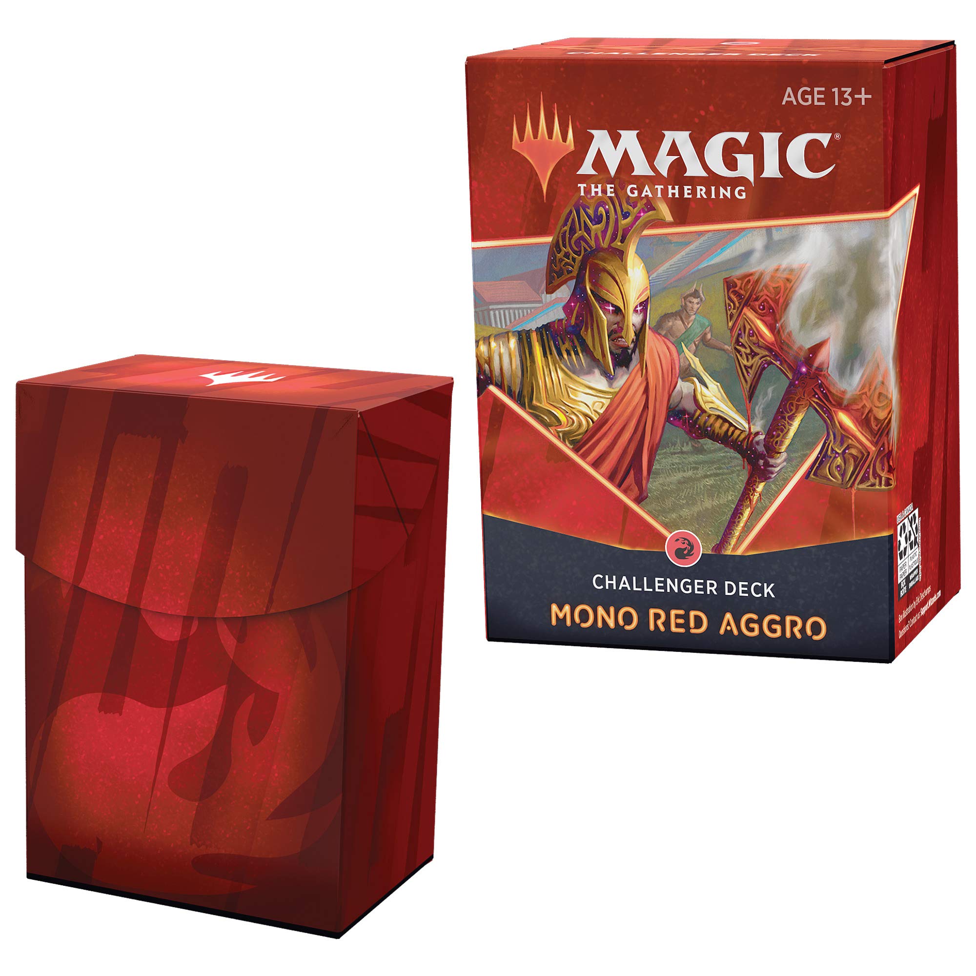 Magic: The Gathering Mono Red Aggro cards close-up showing fast aggression options