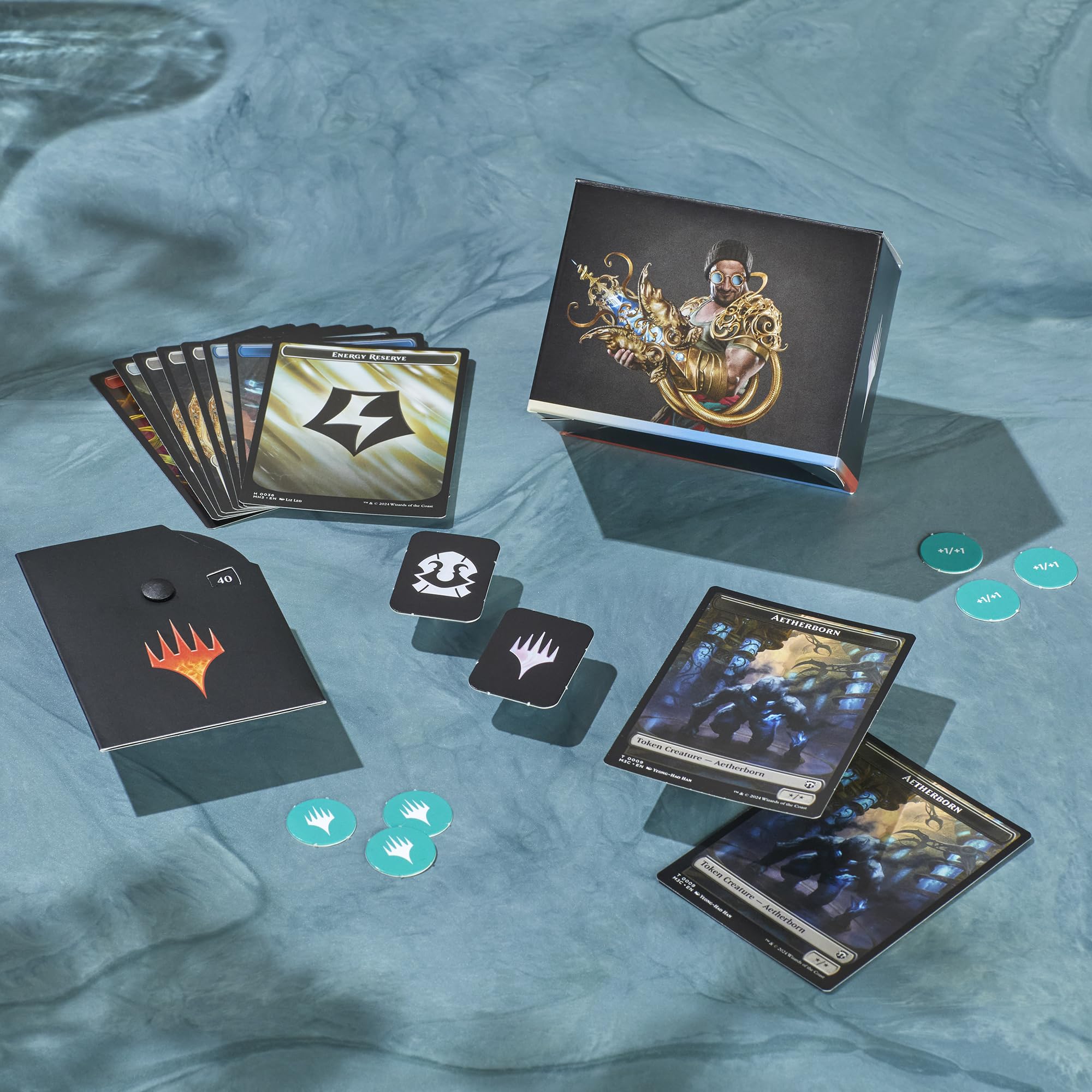 Magic: The Gathering Creative Energy life wheel helps track life points during games.
