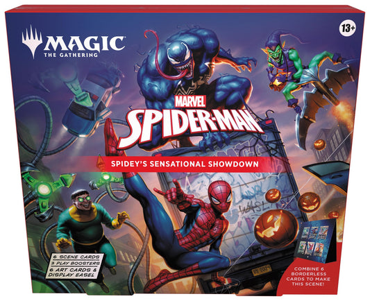 Magic: The Gathering Spider-Man Scene Box cover image, ideal for display and collection