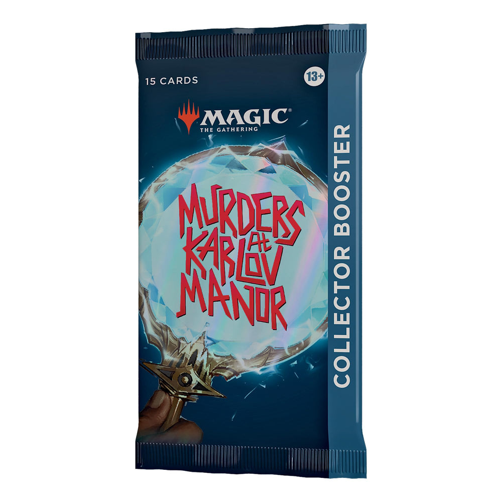 Magic: The Gathering Murders at Karlov Manor pack art enhances display for collectors.