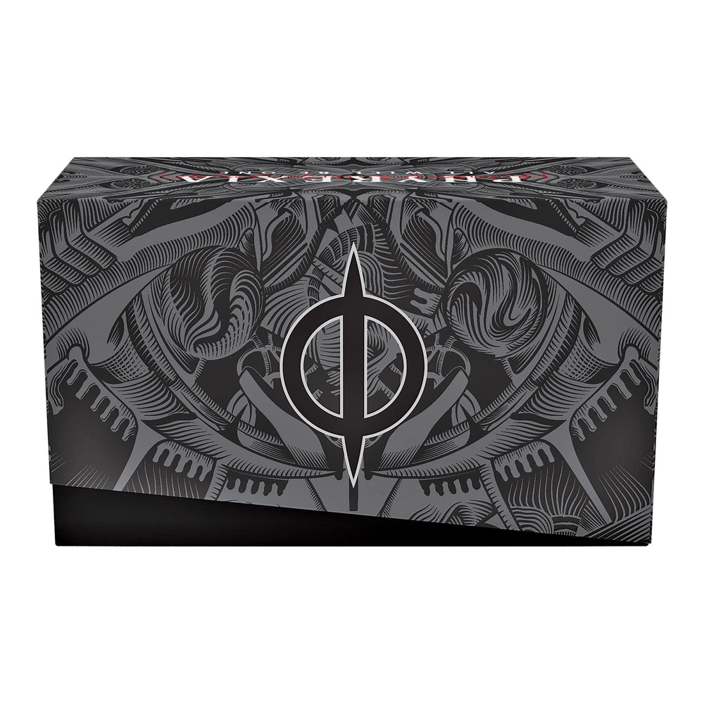 Panorama full-art lands showcase Phyrexia artistry and color.