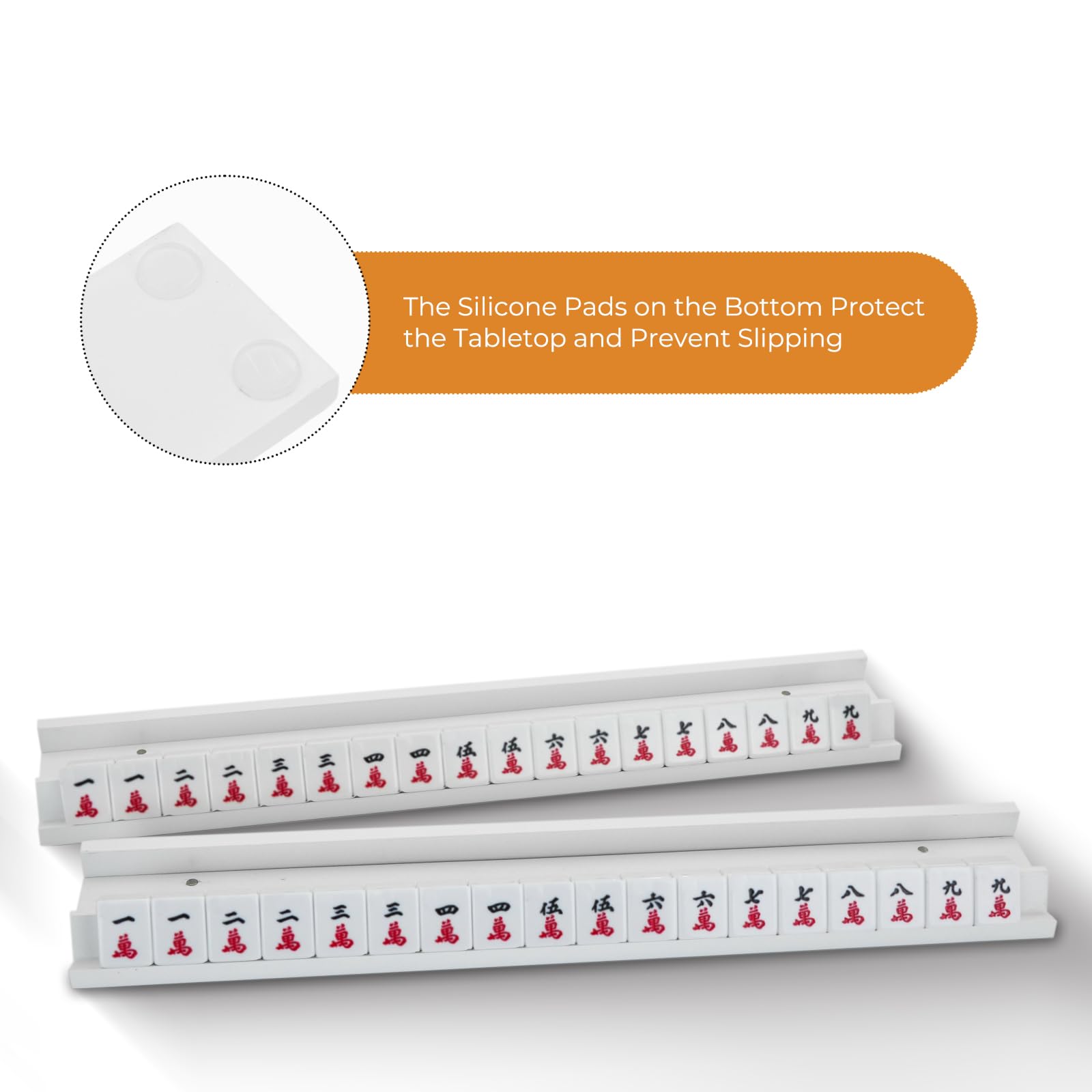 Ergonomic pusher grip for comfortable tile movement and protection.