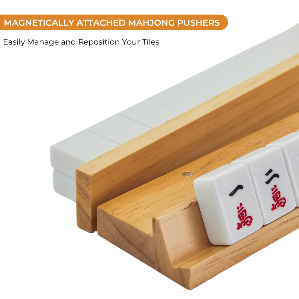Magic Sewing Machine magnetic pusher fits comfortably, easing tile movement.