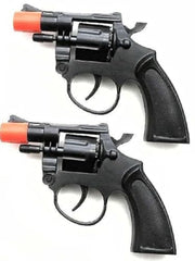 Magic Source toy cap gun set with police style 38 Super revolvers for imaginative play