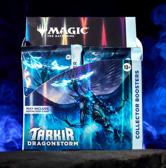 Magic Tarkir Dragonstorm booster pack opened, revealing foil cards and vivid artwork