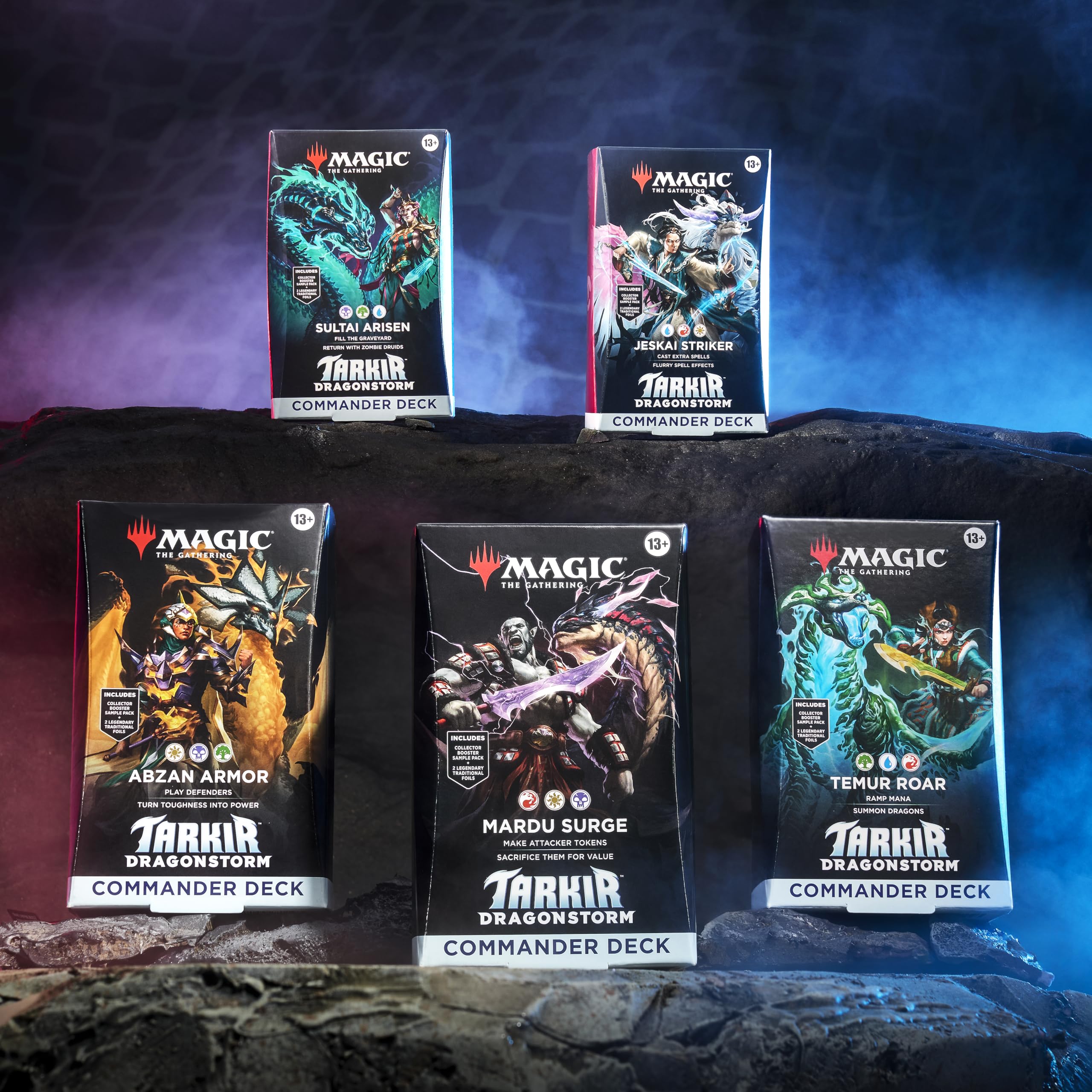 Magic Tarkir Dragonstorm Jeskai Striker deck delivering fast spell aggression.