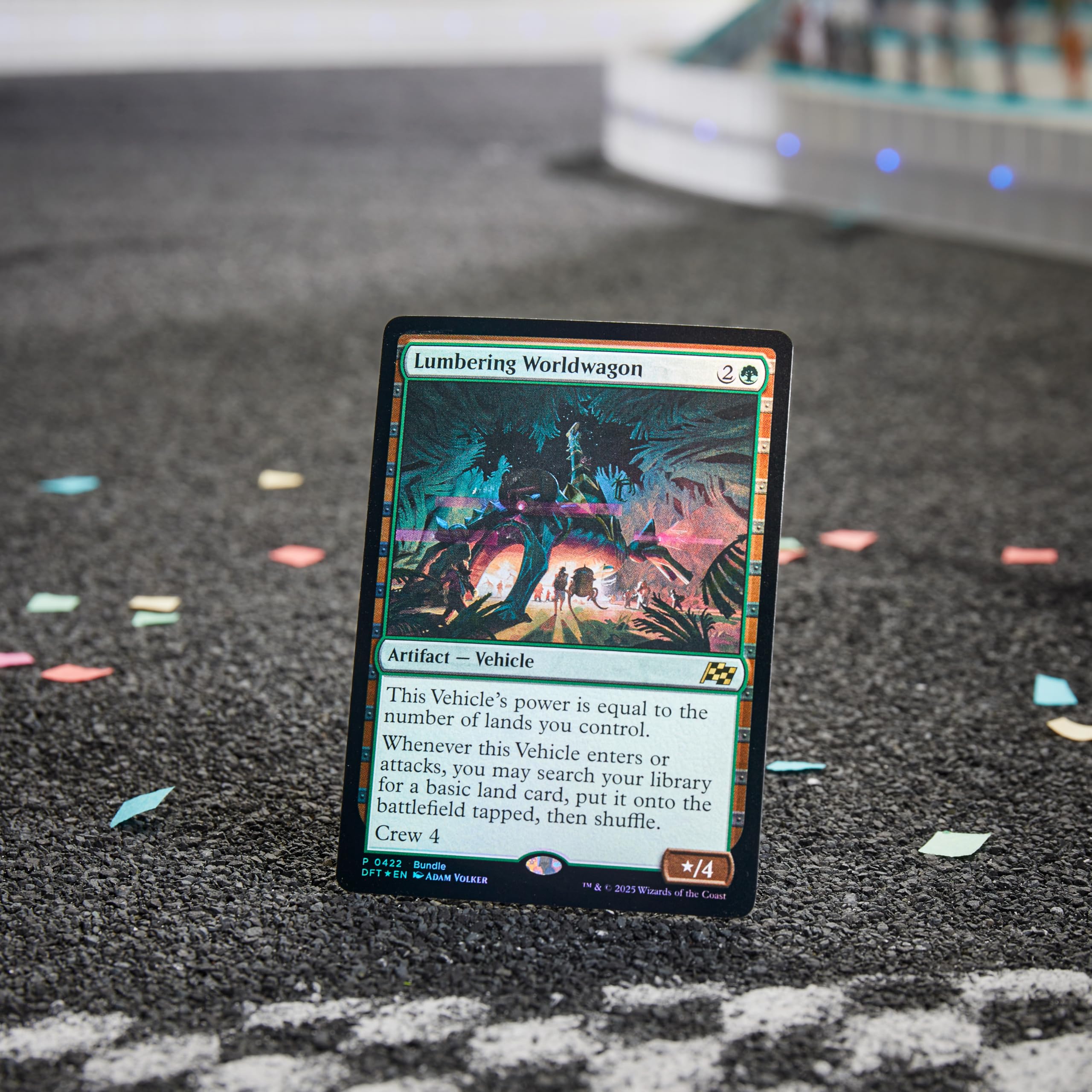 Magic: The Gathering Aetherdrift Bundle card storage box keeps decks organized.
