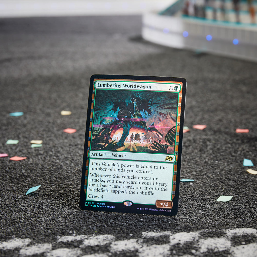 Magic: The Gathering Aetherdrift Bundle card storage box keeps decks organized.