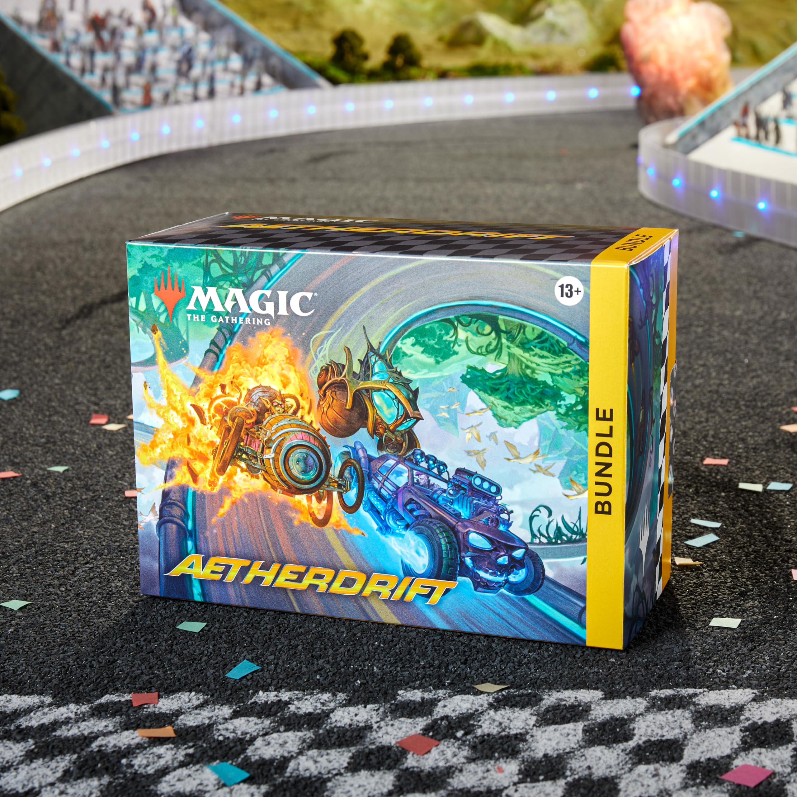 Magic: The Gathering Aetherdrift Bundle traditional foil alt-art card for collectible flair and trade value.