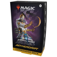 Magic: The Gathering Eternal Might deck front art, bold display for fans and collectors.
