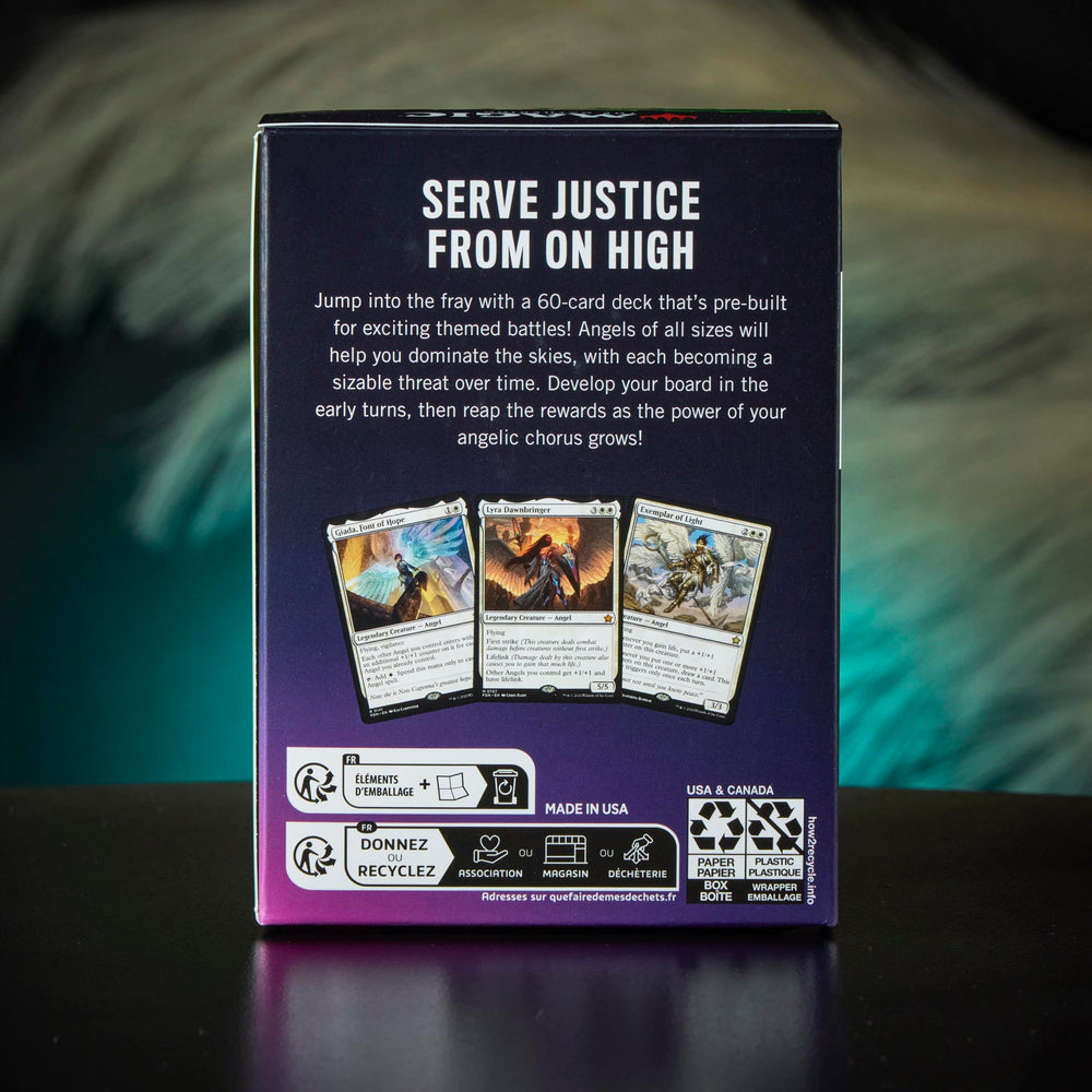 Magic: The Gathering Angels card back showing cohesive theme design.