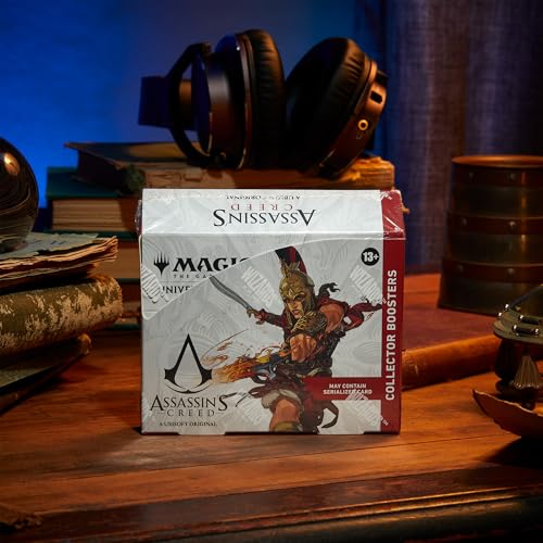 Magic: The Gathering Assassin’s Creed booster pack interior reveals shimmering foils and rare cards