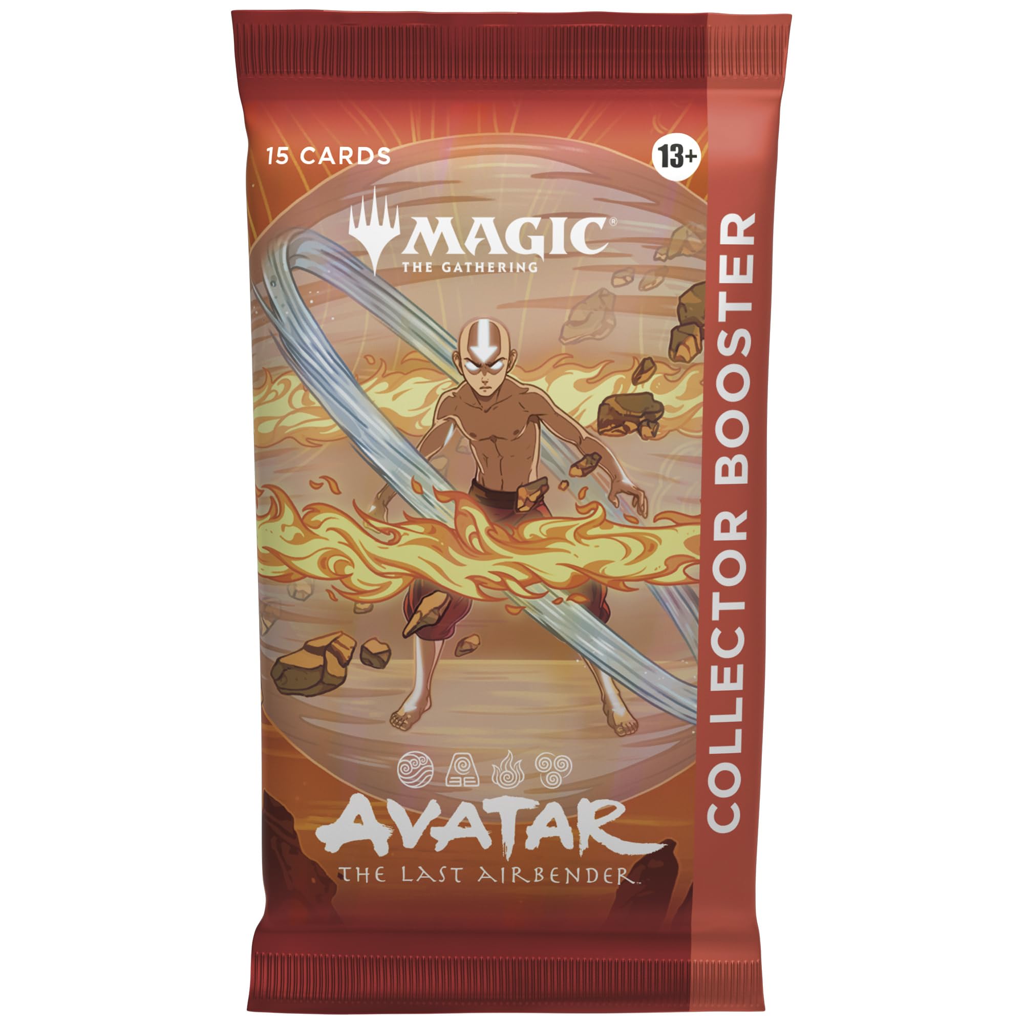 Magic: The Gathering Avatar: The Last Airbender Collector Booster pack featuring 15 cards for collectors and casual players.
