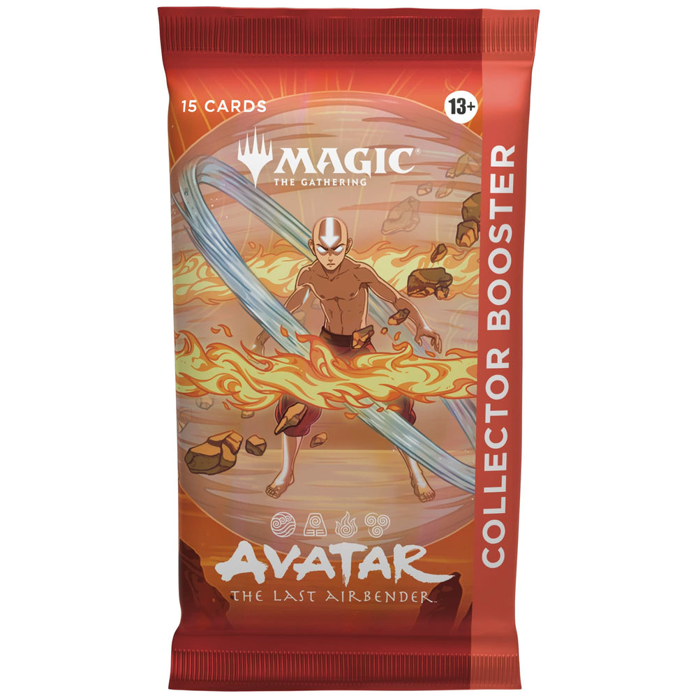 Magic: The Gathering Avatar: The Last Airbender Collector Booster pack featuring 15 cards for collectors and casual players.