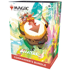 Magic: The Gathering Avatar bundle cover showcasing collector boosters and lands for deck building