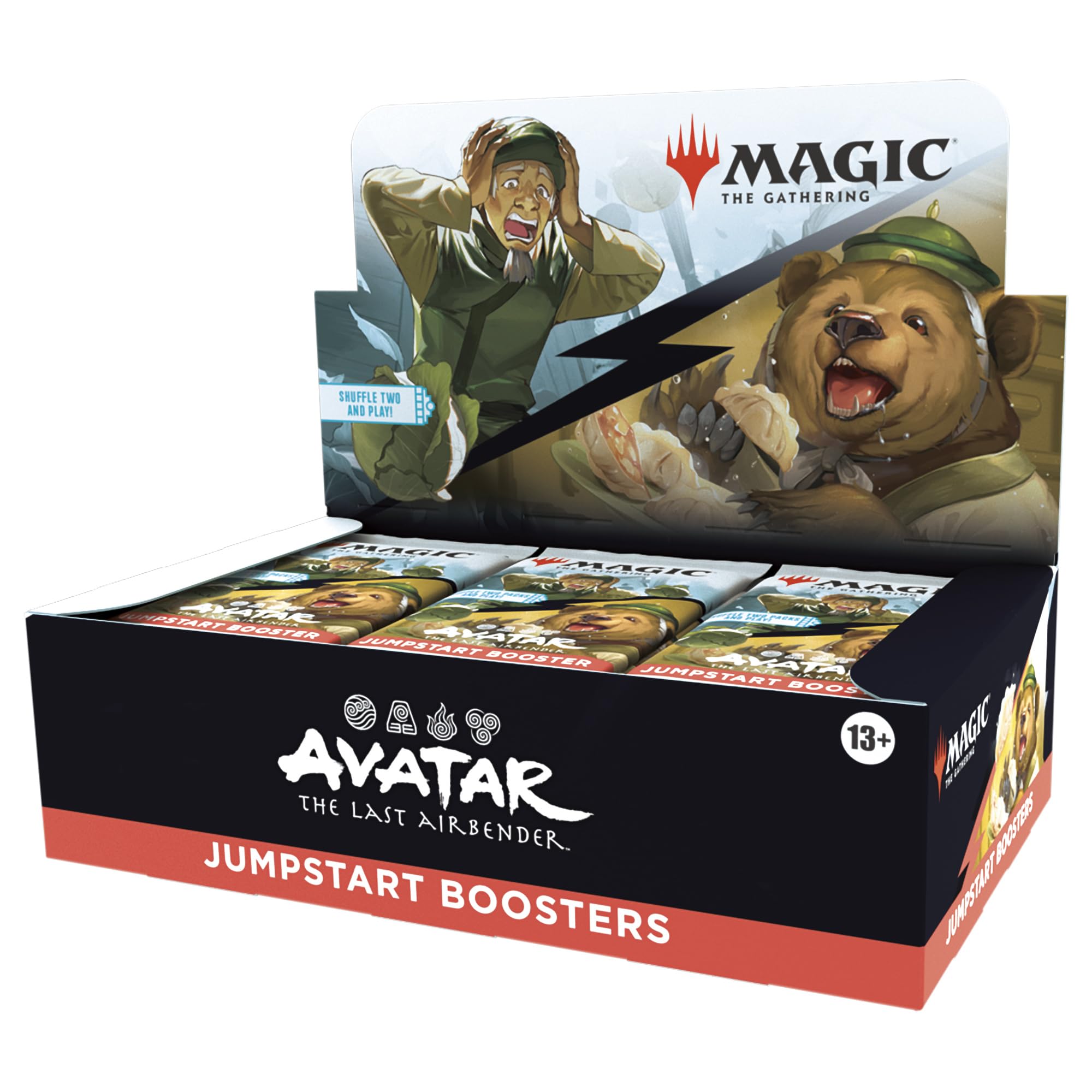 Magic: The Gathering Avatar Jumpstart box front with 24 boosters ready for quick play.