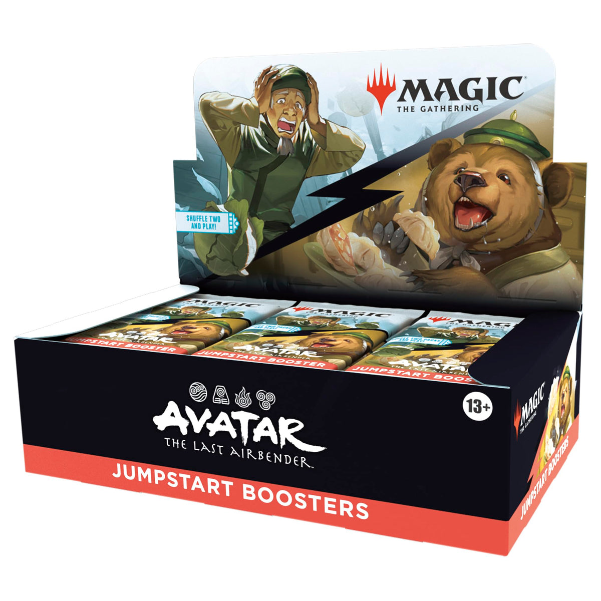 Magic: The Gathering Avatar Jumpstart box front with 24 boosters ready for quick play.
