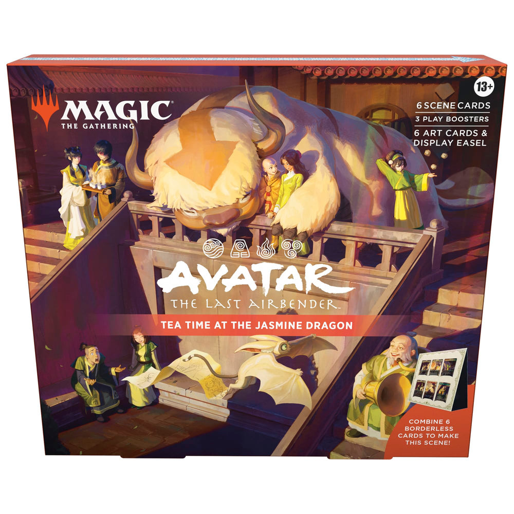 Magic: The Gathering Avatar Scene Box 2—Tea Time at Jasmine Dragon, ideal for display and deck-building inspiration.