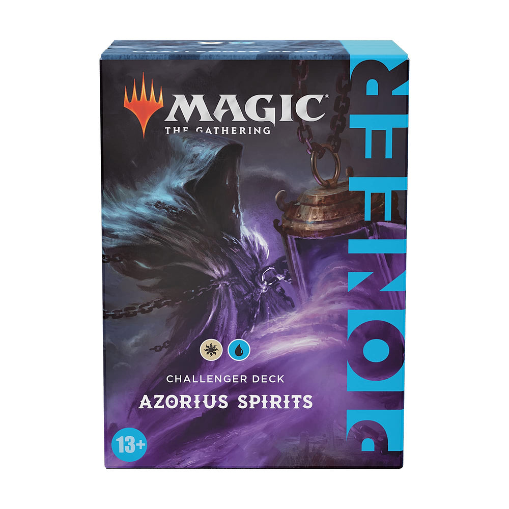 Magic: The Gathering Azorius Spirits deck-box shows organized storage for 75 sleeved cards.