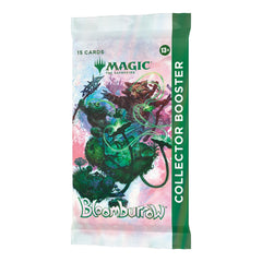 Magic: The Gathering Bloomburrow Collector Booster showing 15 cards for serious collectors.