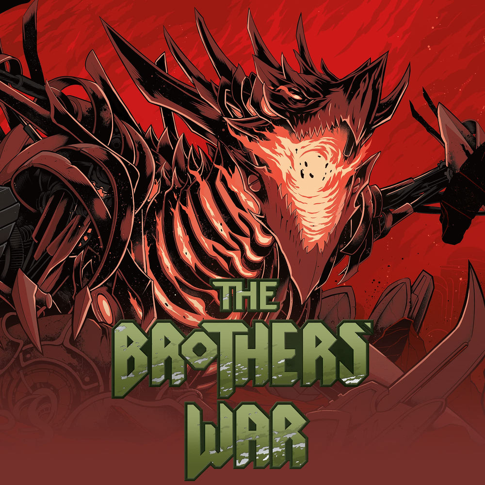 Magic: The Gathering Brothers’ War Collector Booster pack on table ready to open