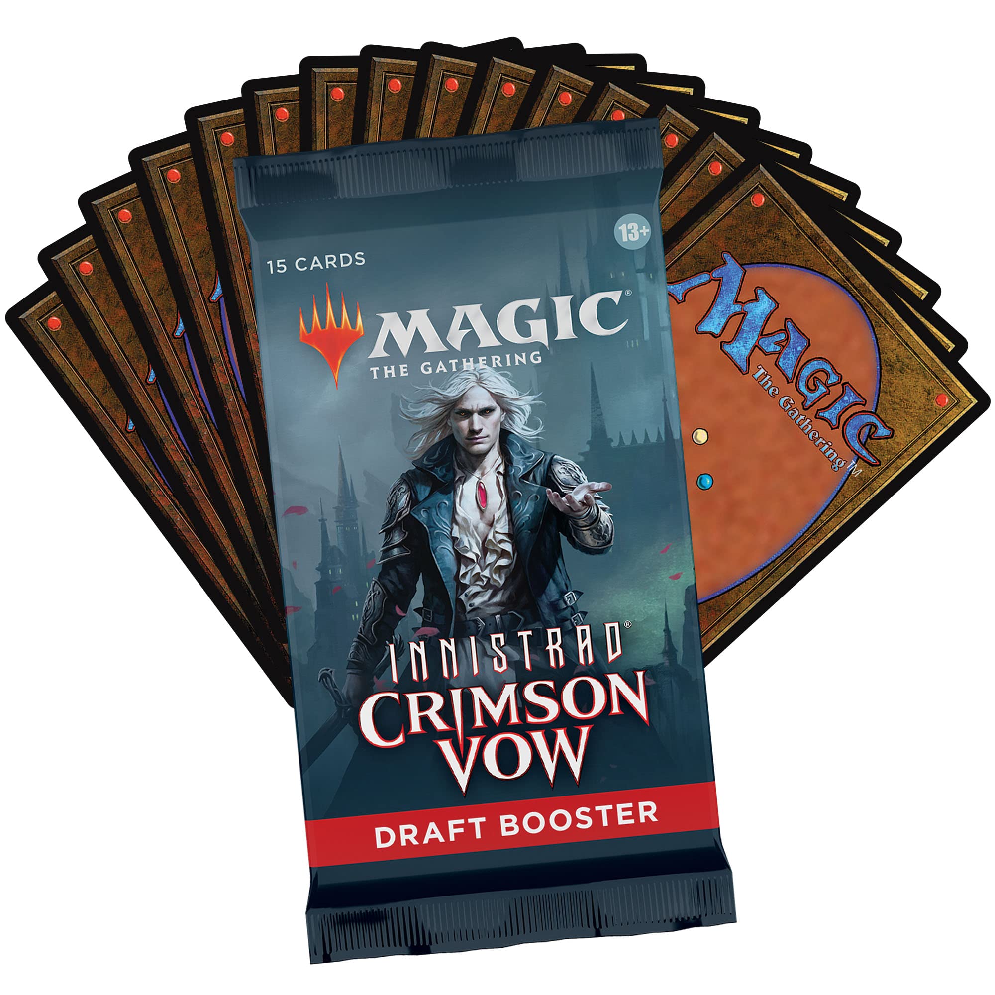 Magic: The Gathering Innistrad Crimson Vow Eternal Night full-art land enhances draft visuals.