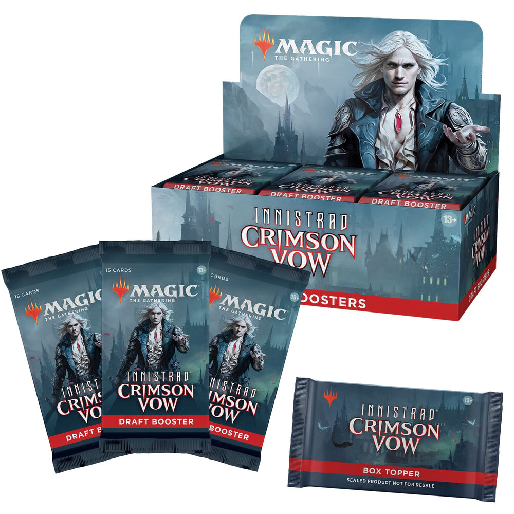 Magic: The Gathering Innistrad Crimson Vow gothic mood elevates your draft atmosphere.