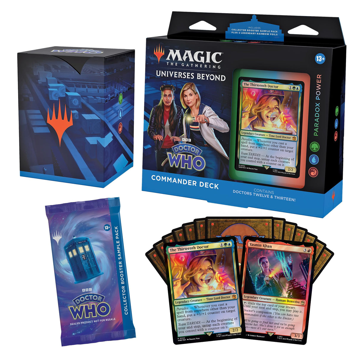 Magic: The Gathering Doctor Who Paradox Power deck front view, ready for epic multiplayer games.
