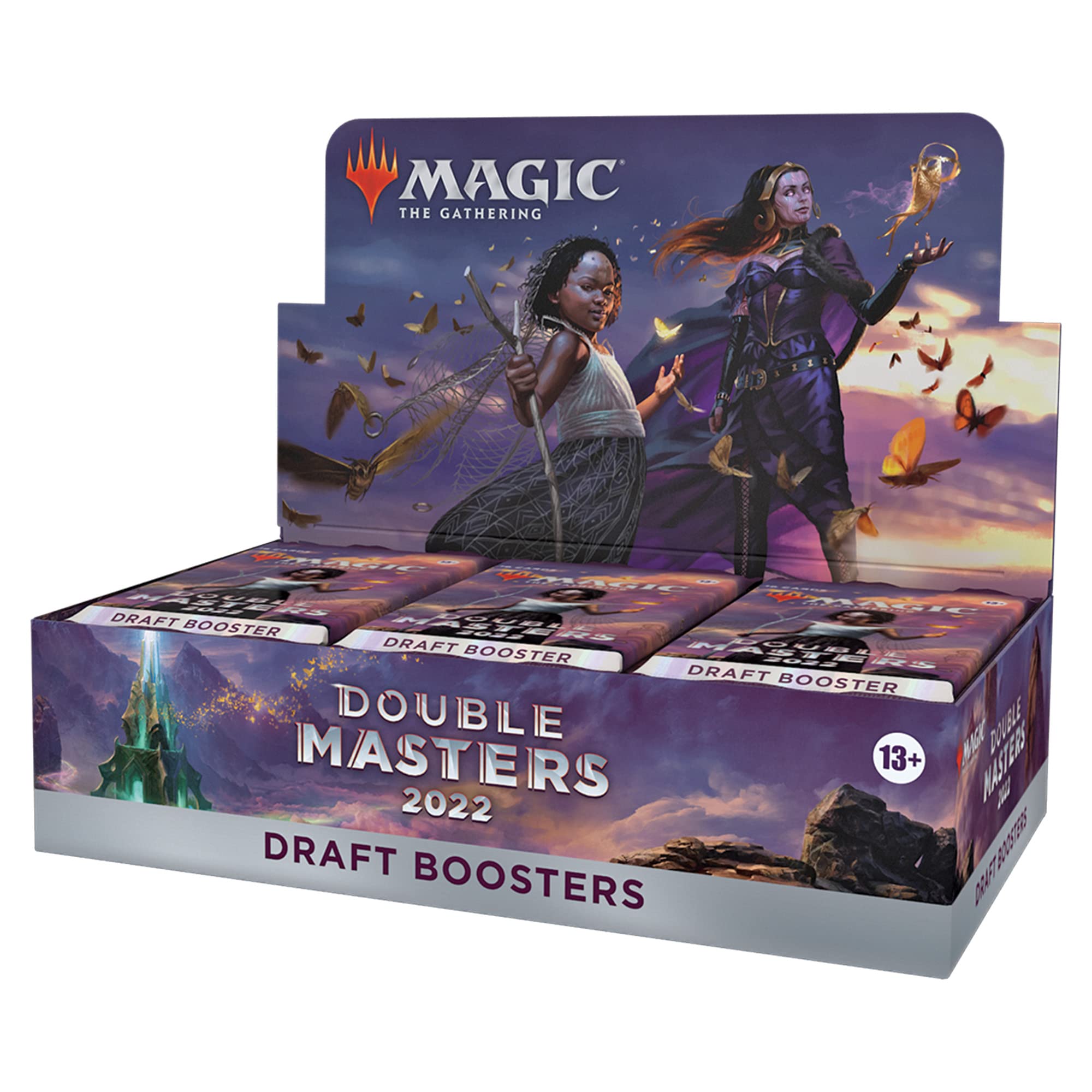 Magic: The Gathering Double Masters 2022 booster box front ideal for draft night prep.