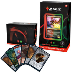 Magic: The Gathering Draconic Destruction deck box, ready-to-play set.