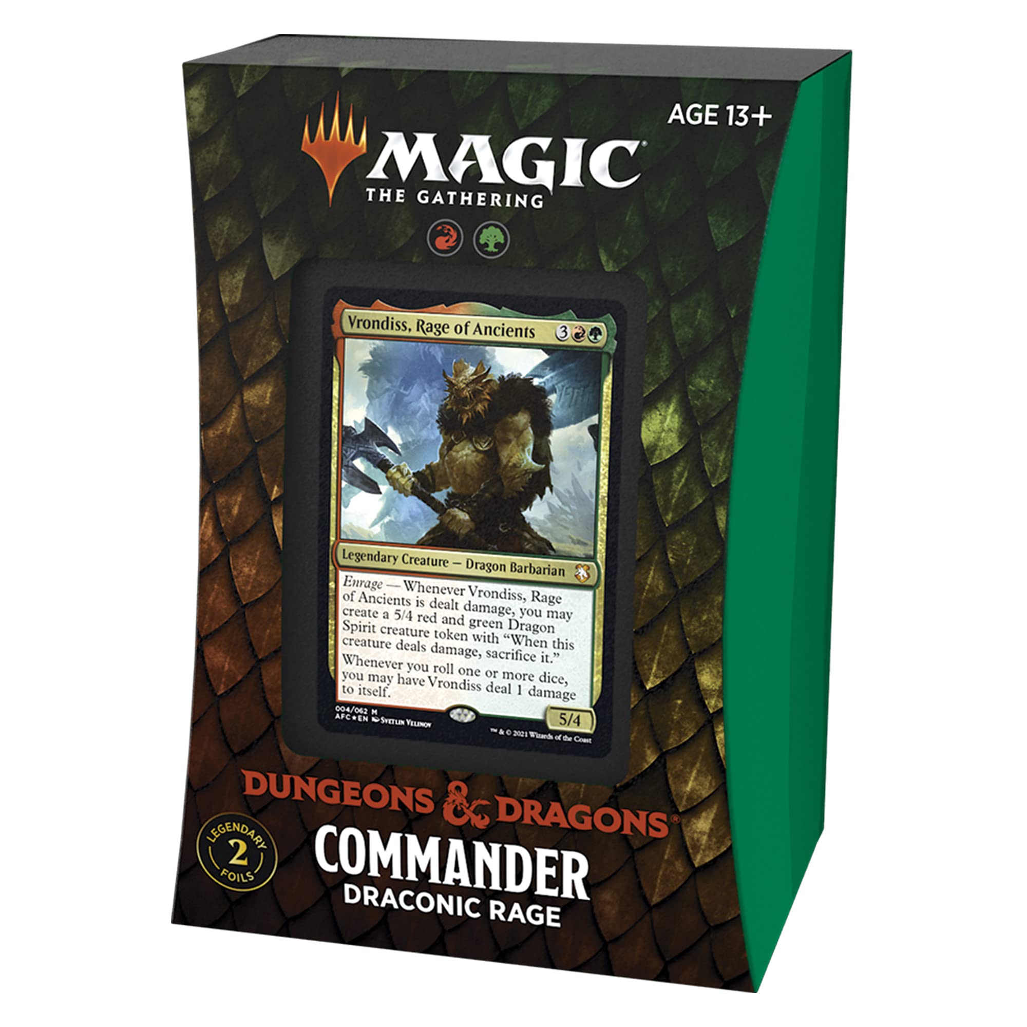 Magic: The Gathering Draconic Rage reduced-plastic packaging supports eco-friendly play.