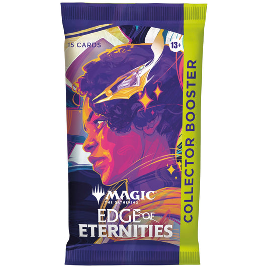 Magic: The Gathering Edge of Eternities booster pack with 15 cards and foil token