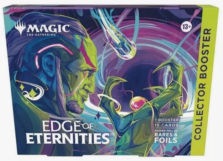 Magic: The Gathering Edge of Eternities collector booster with premium rares and foils for collection and deck building