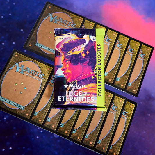 Magic: The Gathering Edge of Eternities Galaxy Foil cards in close-up for collectors
