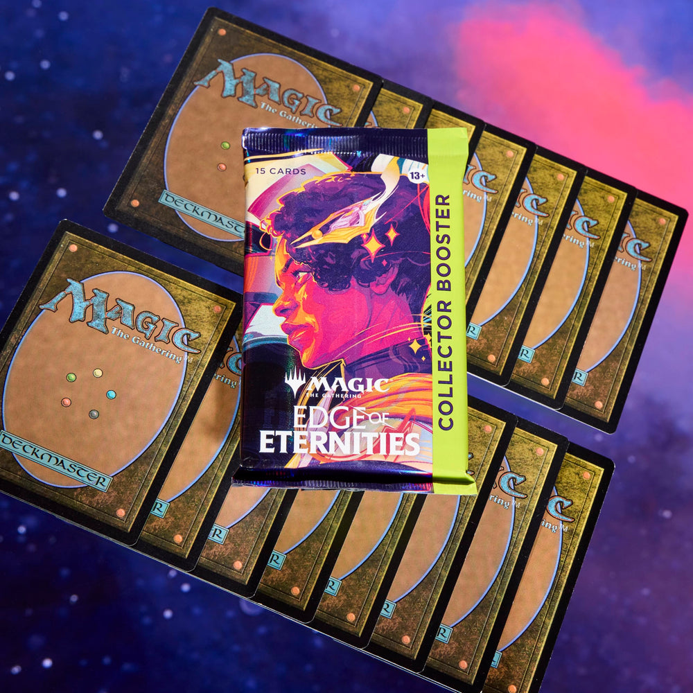 Magic: The Gathering Edge of Eternities mythic art showcased for aspirational pulls.